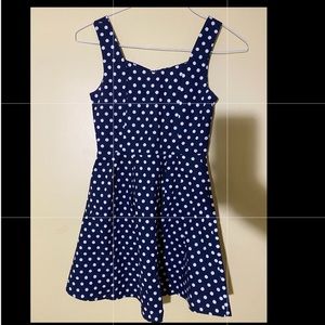New zip up polka dotted dress